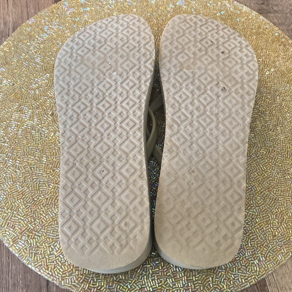 Tory Burch logo signature sandals womens flip flops Sz 8 - Picture 5 of 5